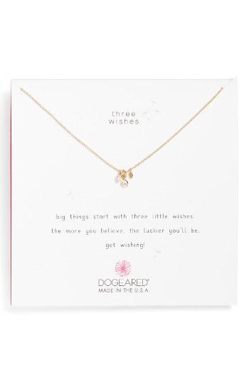 Women's Dogeared Three Wishes Cluster Necklace