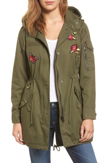 Women's Steve Madden Patch Cotton Anorak