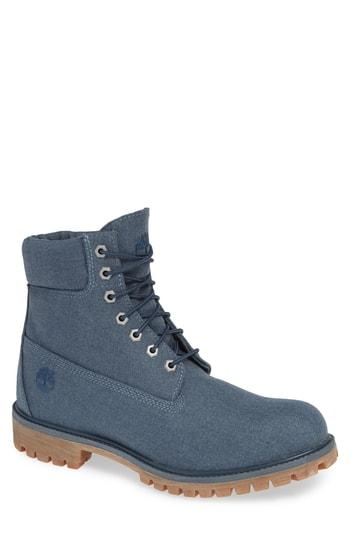 Men's Timberland Premium Plain Toe Boot M - Blue
