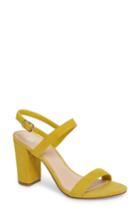 Women's Bp. Lula Block Heel Slingback Sandal .5 M - Yellow