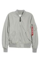 Men's Alpha Industries 'l-2b - Dragonfly' Water Resistant Reversible Flight Jacket - Grey