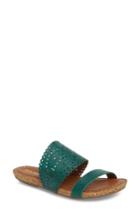 Women's Klub Nico Ginette Perforated Slide Sandal M - Green