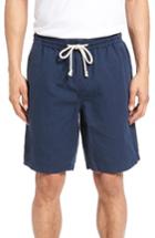 Men's Nordstrom Men's Shop Cotton & Linen Blend Shorts - Blue