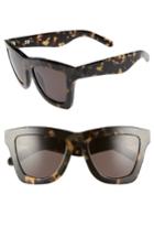 Women's Valley 'db' 52mm Oversized Sunglasses - Indio Tortoise/ Black