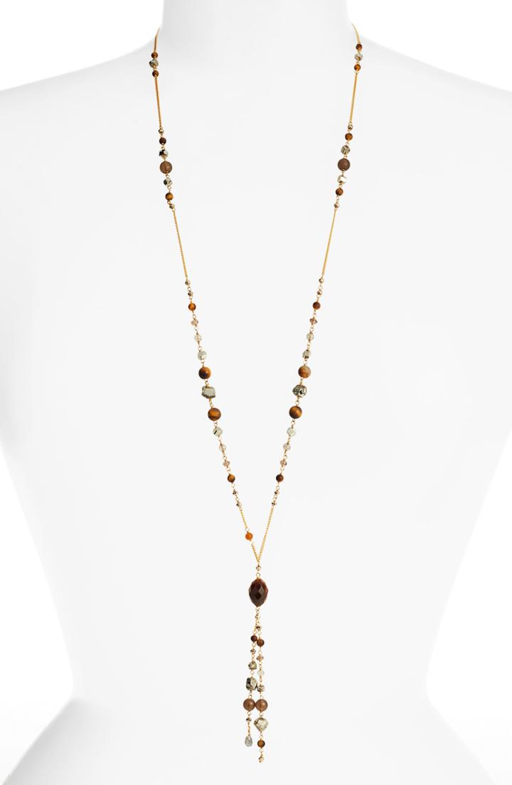 Women's Chan Luu Tiger's Eye Long Layering Necklace