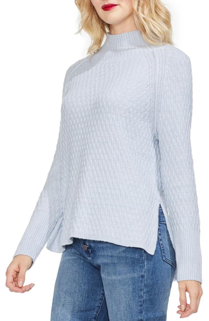 Women's Vince Camuto Mock Neck Raglan Sweater - Blue