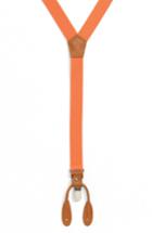 Men's Nordstrom Men's Shop Solid Elastic Suspenders, Size - Orange Lily