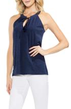 Women's Vince Camuto Tassel Neck Halter Cotton Top