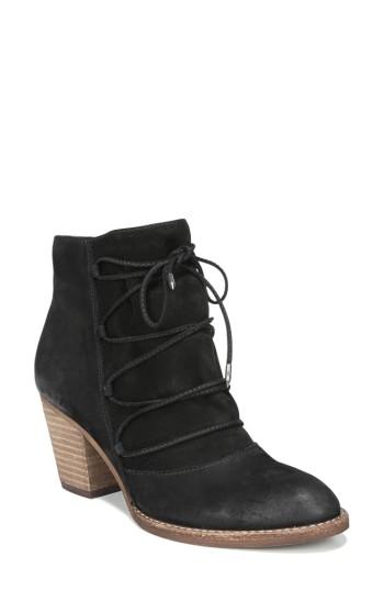 Women's Sam Edelman Millard Lace-up Bootie .5 M - Black