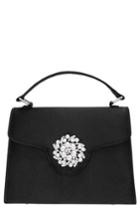 Nina Imitation Pearl Ornament Lady Bag - Black
