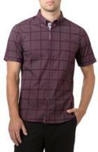 Men's 7 Diamonds Vanishing Point Woven Shirt - Burgundy