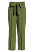 Women's J.crew Collection Tie Waist Pants - Green