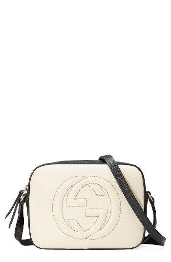 Gucci Soho Leather Shoulder Bag - White