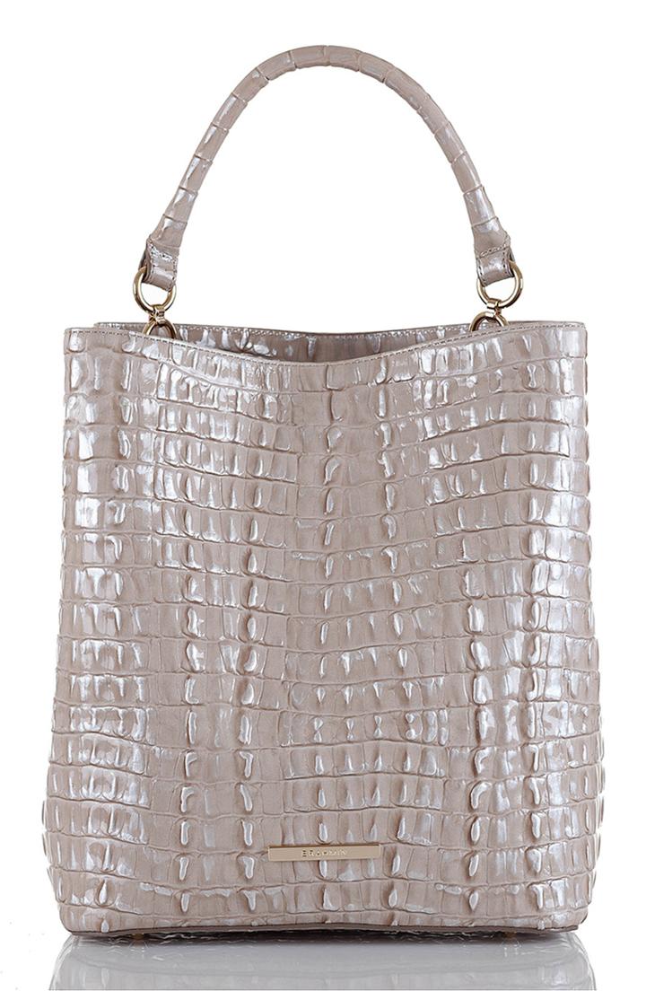 Brahmin Amelia Croc Embossed Leather Tote -