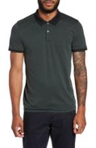 Men's Theory Current Tipped Pique Polo - Green