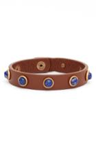 Women's Treasure & Bond Semiprecious Cabochon Leather Bracelet