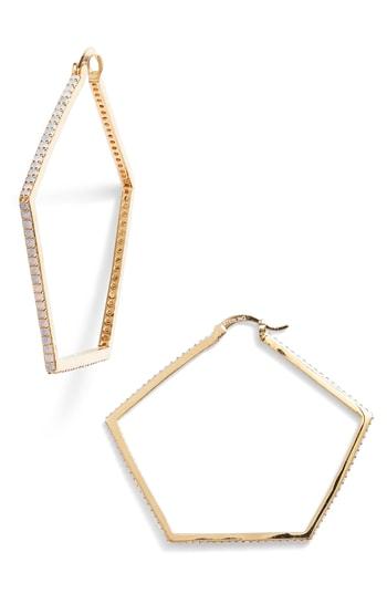 Women's Sterling Forever Geo Daze 2 Hoop Earrings