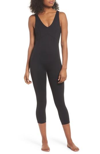 Women's Zella Lighten Up Crop Bodysuit - Black