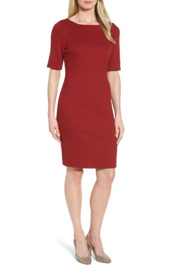 Women's Boss Hadea Knit Sheath Dress R - Red