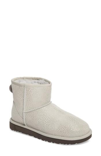 Women's Ugg Mini Glitzy Boot M - Grey