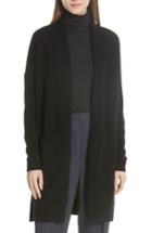 Women's Vince Wool & Cashmere Split Hem Cardigan - Black