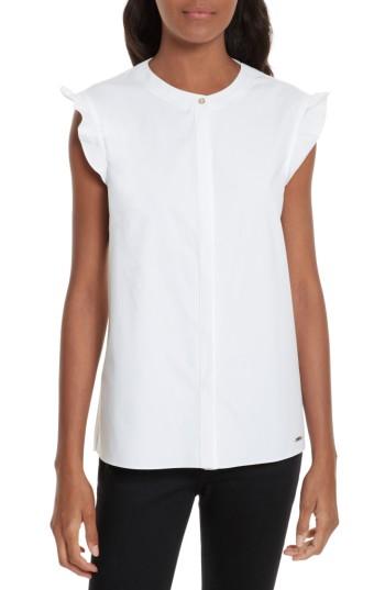 Women's Ted Baker London Veryien Ruffle Trim Shirt