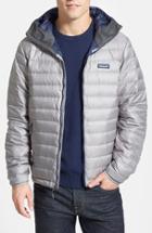 Men's Patagonia Packable Windproof & Water Resistant Goose Down Sweater Hooded Jacket