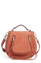 Rebecca Minkoff Small Vanity Leather Saddle Bag - Orange