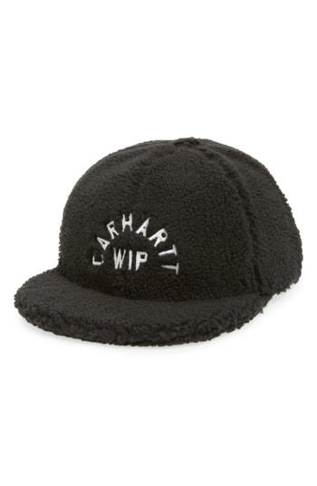 Men's Carhartt Work In Progress Pile Faux Shearling Cap - Black