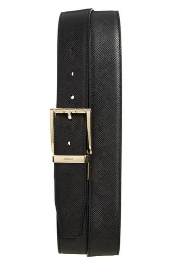 Men's Bally Astor Reversible Leather Belt, Size - Black