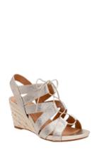 Women's Clarks Acina Chester Wedge Sandal M - Metallic
