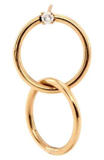 Women's Loren Stewart Obi Diamond Frontal Hoop Earrings