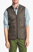 Men's Barbour 'polarquilt' Relaxed Fit Zip-in Liner Vest, Size - Green