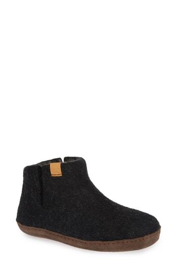 Women's Green Comfort Everest Wool Slipper Eu - Black