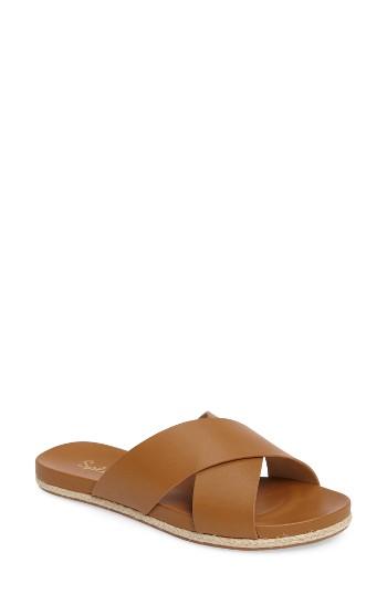 Women's Splendid Jenni Slide Sandal M - Brown
