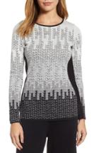 Petite Women's Nic+zoe Sunset Sweater P - Grey