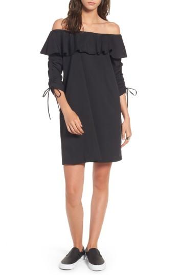 Women's Socialite Cinch Sleeve Off The Shoulder Dress