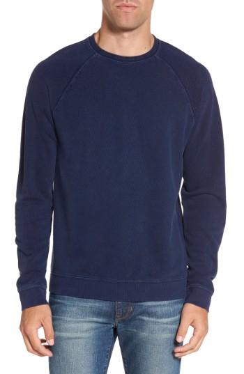 Men's Nordstrom Men's Shop Pique Sweatshirt - Blue