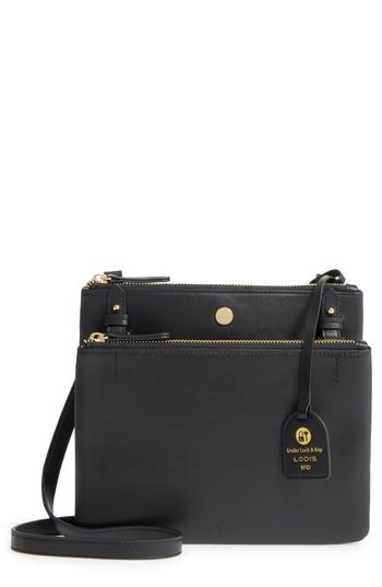 Lodis Downtown Latisha Rfid Leather Crossbody - Black