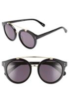 Women's Stella Mccartney 50mm Round Sunglasses - Black