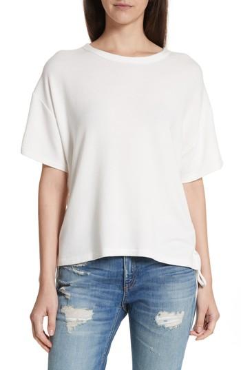 Women's Rag & Bone/jean Lace-up Tee, Size - White