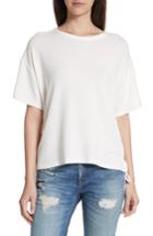 Women's Rag & Bone/jean Lace-up Tee, Size - White