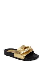 Women's Topshop Hoopla Slide Sandal .5us / 40eu - Metallic