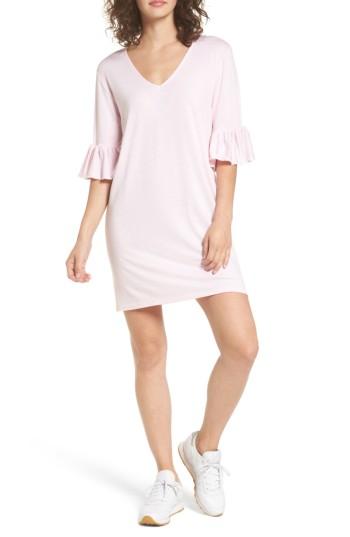 Women's Cotton Emporium Flare Sleeve Stripe Dress - Pink