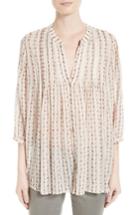 Women's Joie Martine Floral Silk Blouse, Size - Ivory