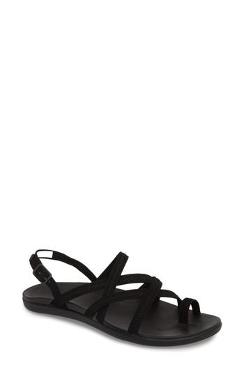 Women's Olukai Kalapu Sandal M - Black