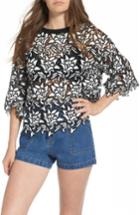 Women's Moon River Lace Boxy Top