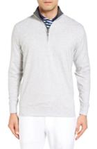 Men's Bobby Jones Pto Liquid Stretch Quarter Zip Pullover, Size - Grey