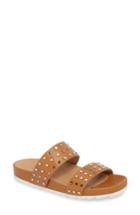 Women's Jslides Erika Studded Slide Sandal M - Beige