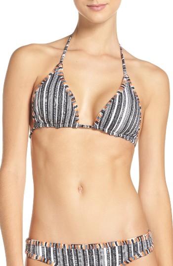 Women's Red Carter Halter Bikini Top
